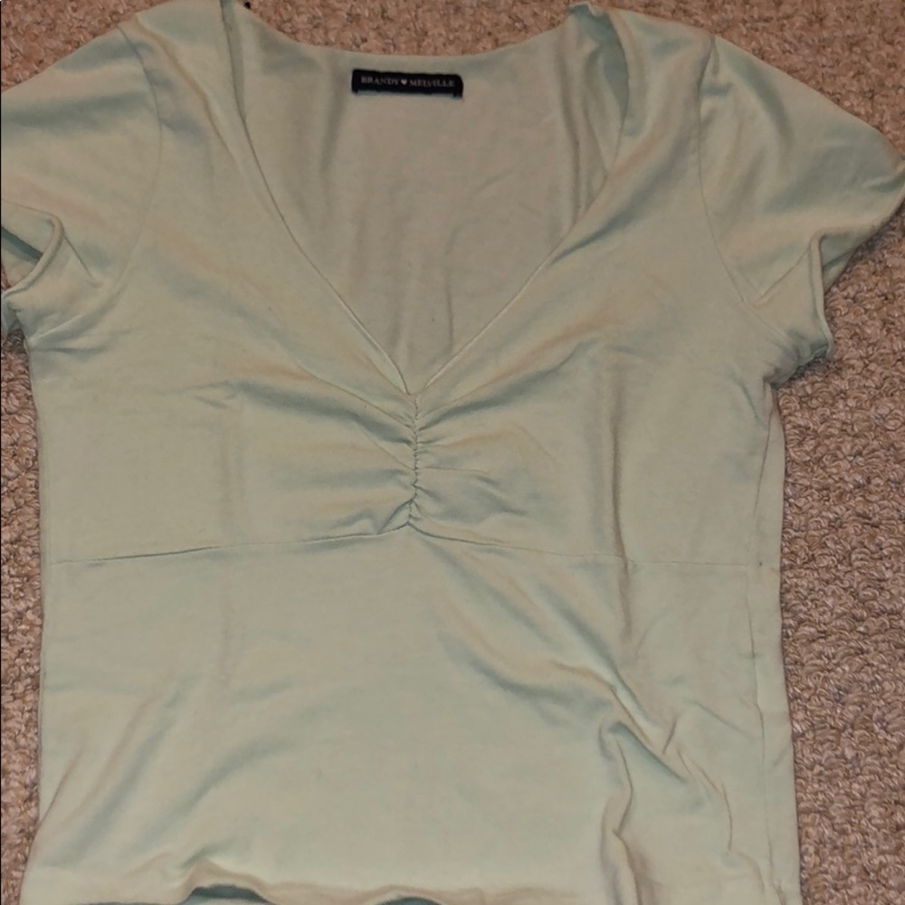 ❌SOLD❌ RARE brandy Melville light green gina top